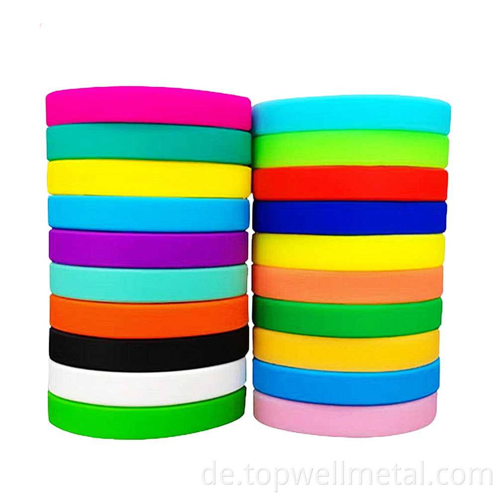 blank silicone wristband